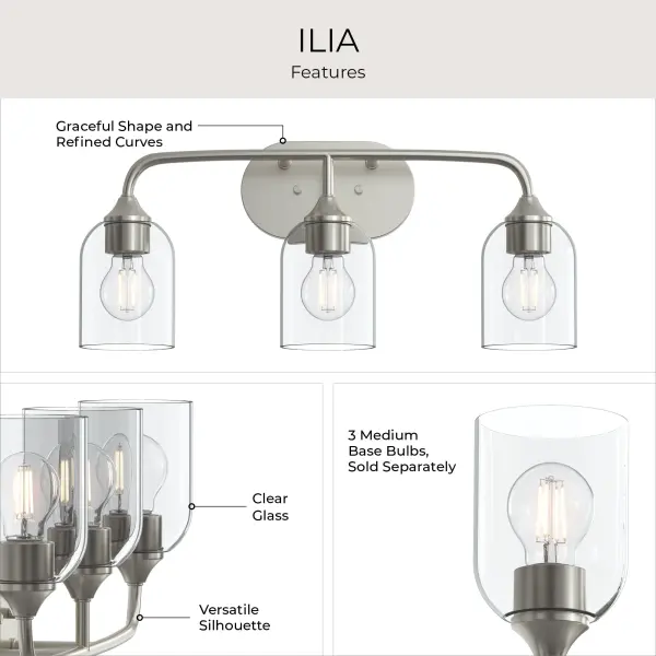 Ilia Three-Light Bath & Vanity - Image 27