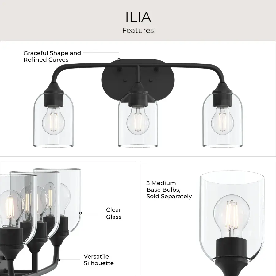 Ilia Three-Light Bath & Vanity - Image 35
