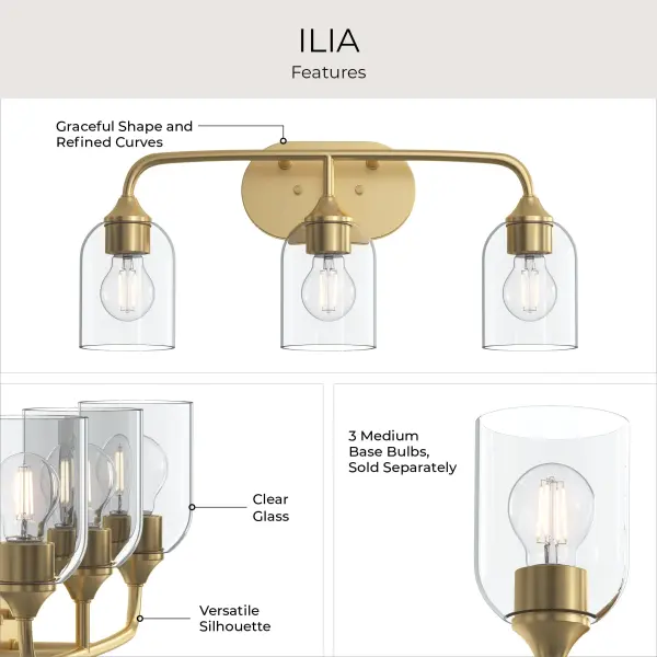Ilia Three-Light Bath & Vanity - Image 5