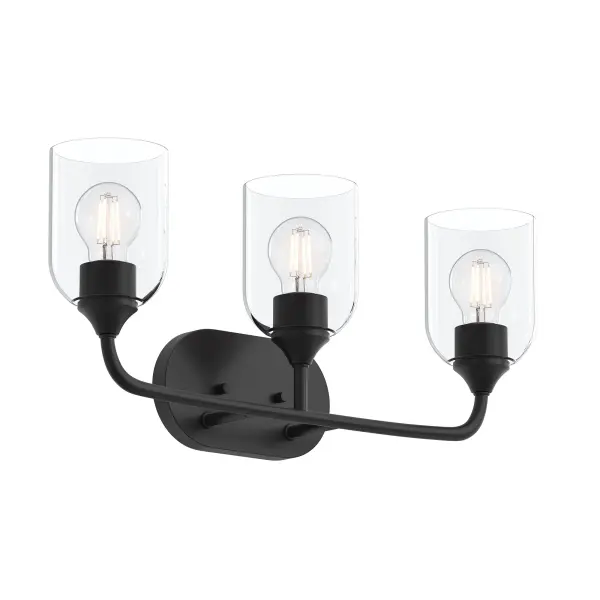 Versatile Three-Light Vanity with Timeless Brushed Nickel Finish - Image 4