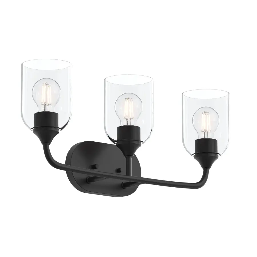 Versatile Three-Light Vanity with Timeless Brushed Nickel Finish - Image 4