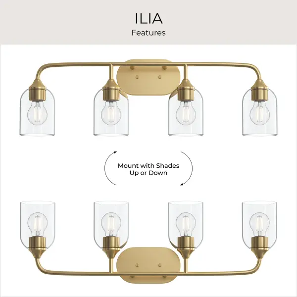 Ilia Four-Light Bath & Vanity - Image 14
