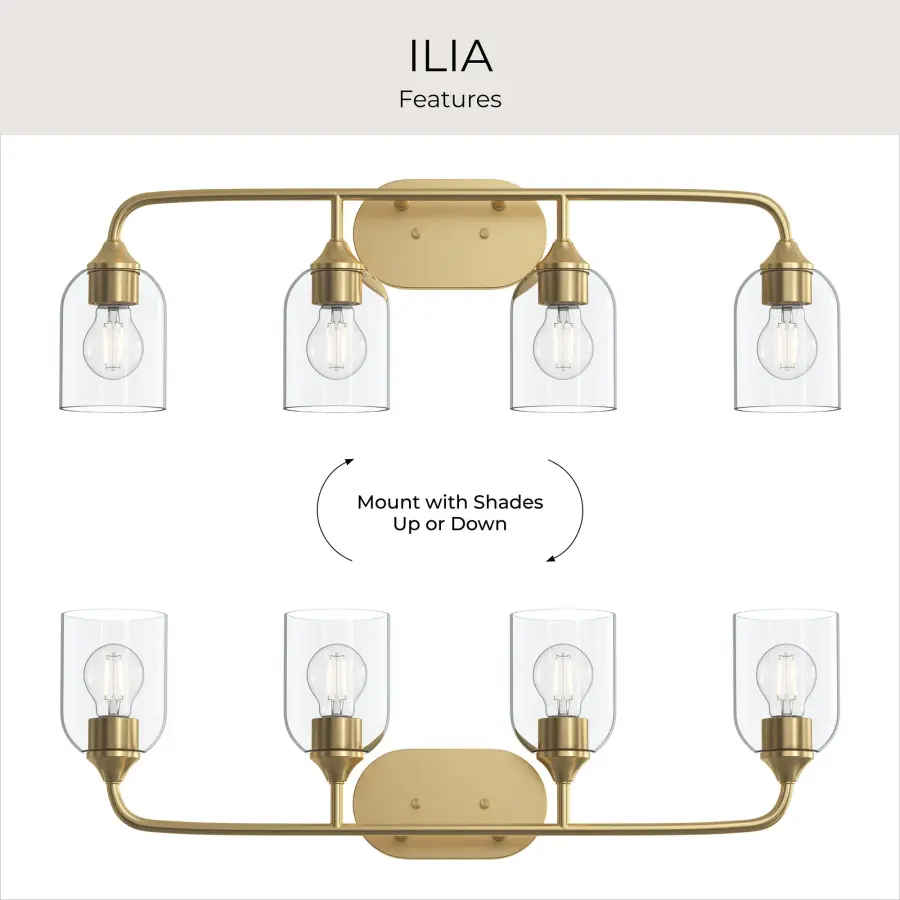 Ilia Four-Light Bath & Vanity - Image 14