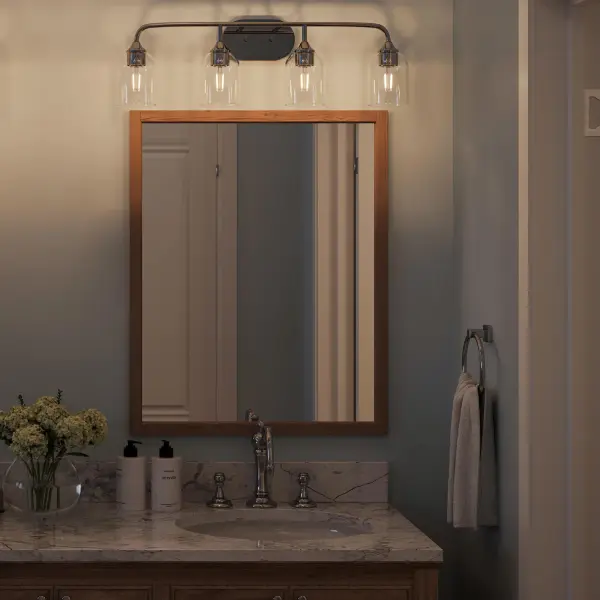 Ilia Four-Light Bath & Vanity - Image 22