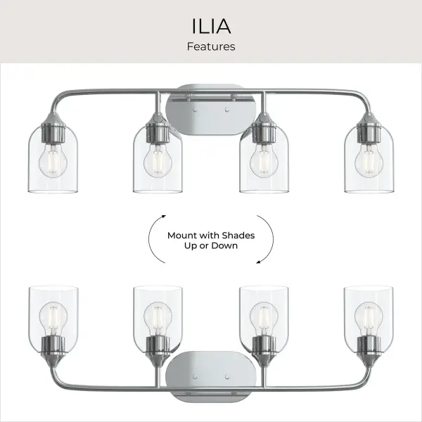 Ilia Four-Light Bath & Vanity - Image 24