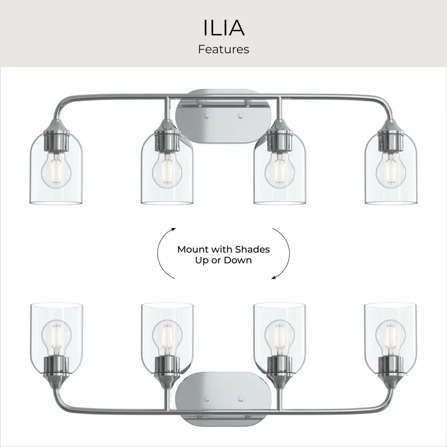 Ilia Four-Light Bath & Vanity - Image 24
