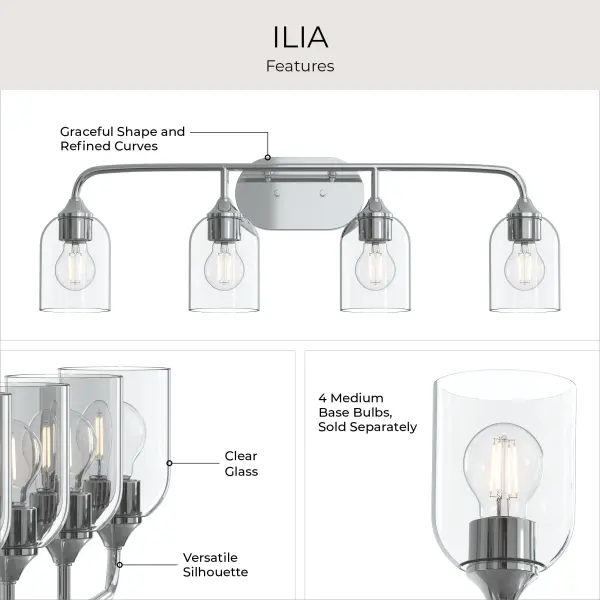 Ilia Four-Light Bath & Vanity - Image 25