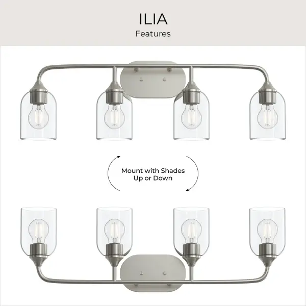 Ilia Four-Light Bath & Vanity - Image 33