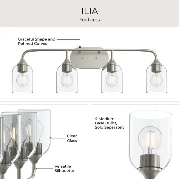 Ilia Four-Light Bath & Vanity - Image 34