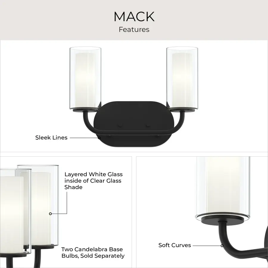 Mack Two-Light Bath & Vanity - Image 12
