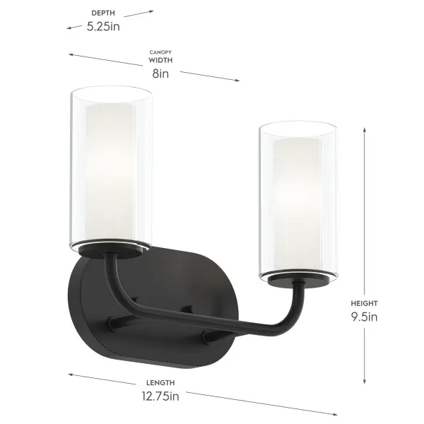 Mack Two-Light Bath & Vanity - Image 9