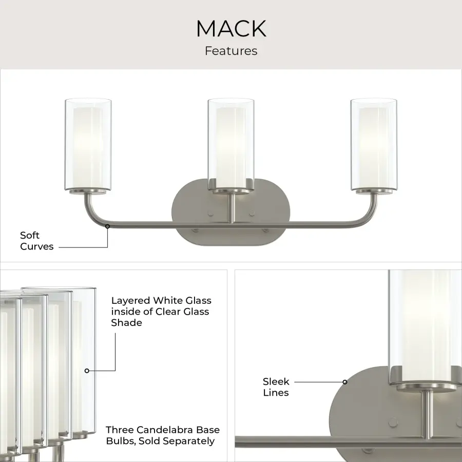 Mack Three-Light Bath & Vanity - Image 10