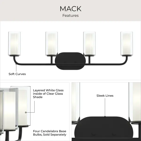 Mack Four-Light Bath & Vanity - Image 11