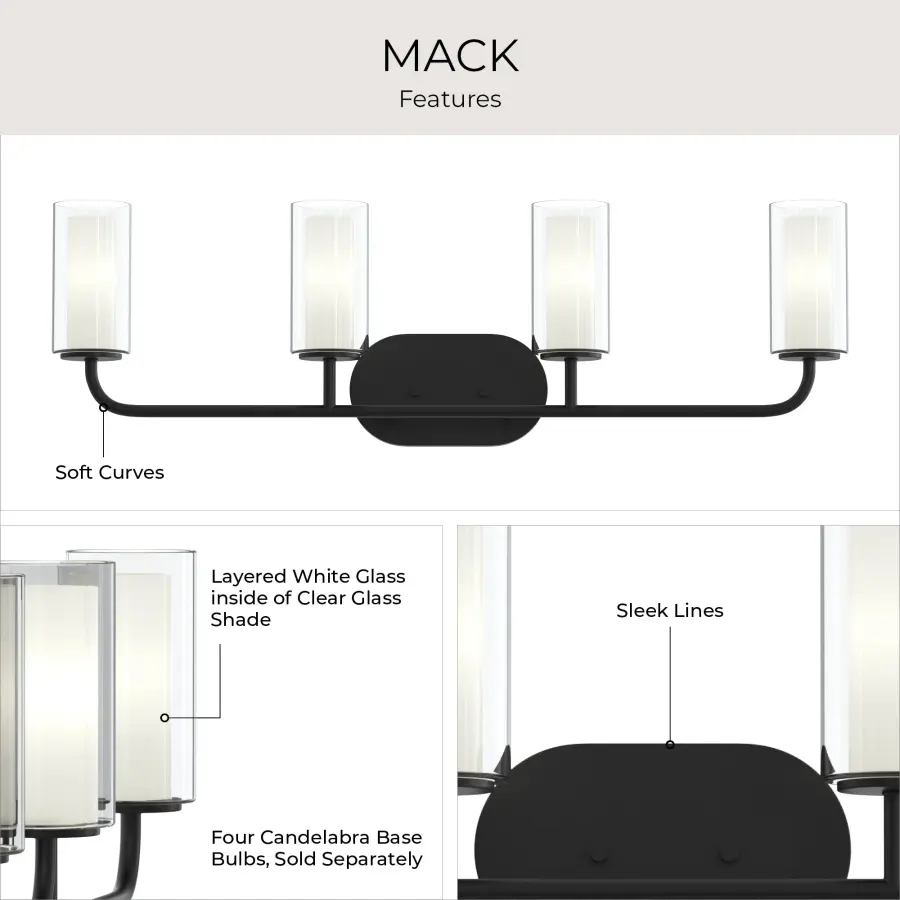 Mack Four-Light Bath & Vanity - Image 11