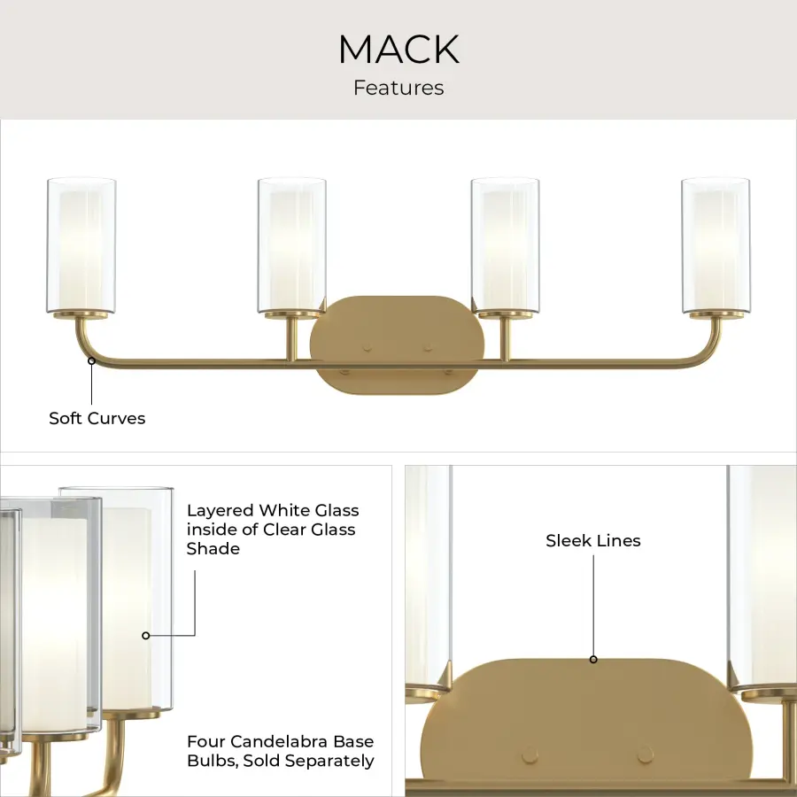 Mack Four-Light Bath & Vanity - Image 4