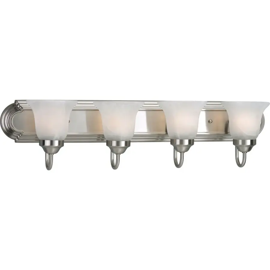 Alabaster Glass Four-Light Bath & Vanity