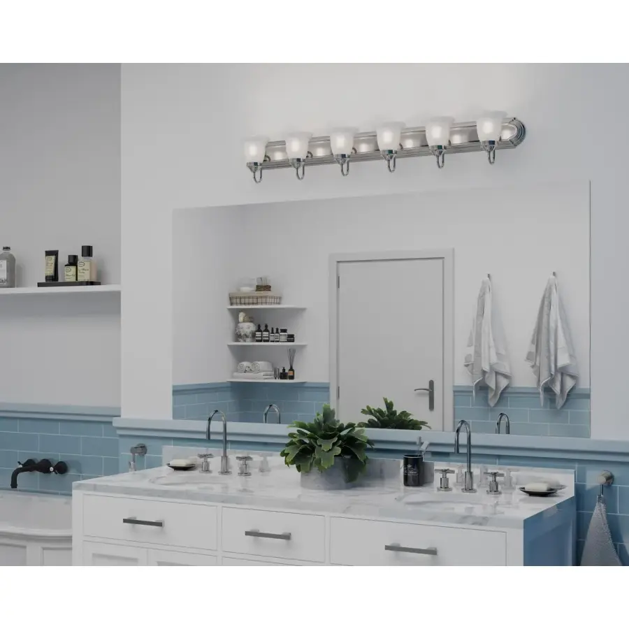 Alabaster Glass Six-Light Bath & Vanity - Image 2