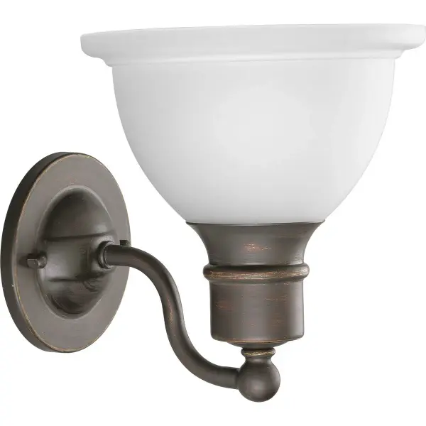 Madison Collection One-Light Etched Glass Bath Vanity Light - Image 3