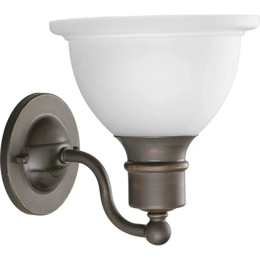 Madison Collection One-Light Etched Glass Bath Vanity Light - Image 3