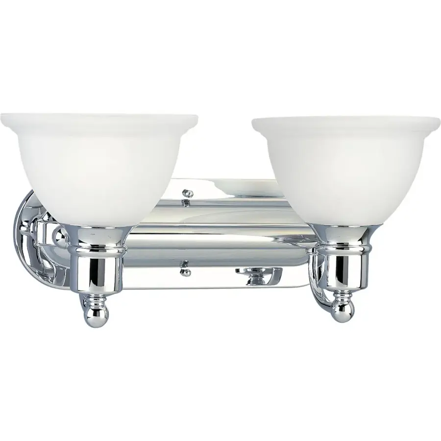 Madison Two-Light Etched Glass Bath Vanity Light - Image 1