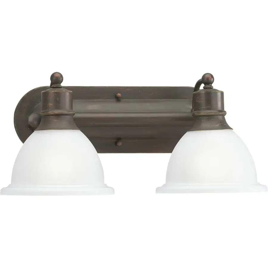Madison Two-Light Etched Glass Bath Vanity Light - Image 2