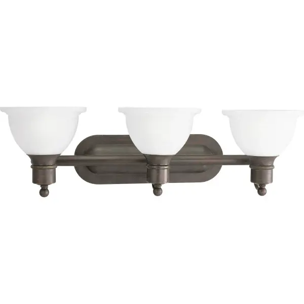 Madison Three-Light Etched Glass Bath Vanity Light - Image 1