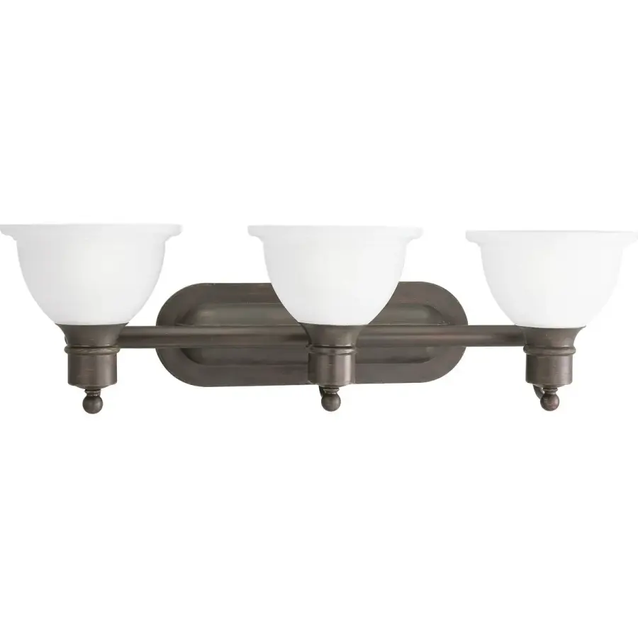 Madison Three-Light Etched Glass Bath Vanity Light - Image 1