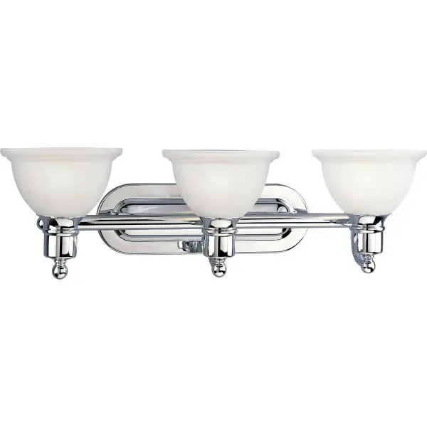 Madison Three-Light Etched Glass Bath Vanity Light - Image 3