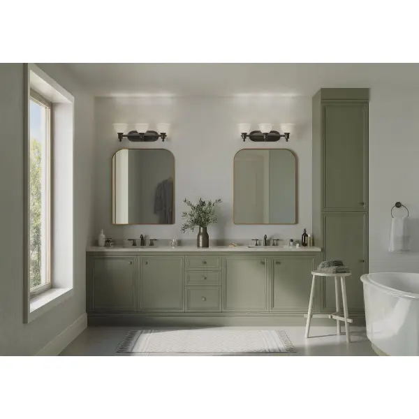 Madison Three-Light Etched Glass Bath Vanity Light - Image 4