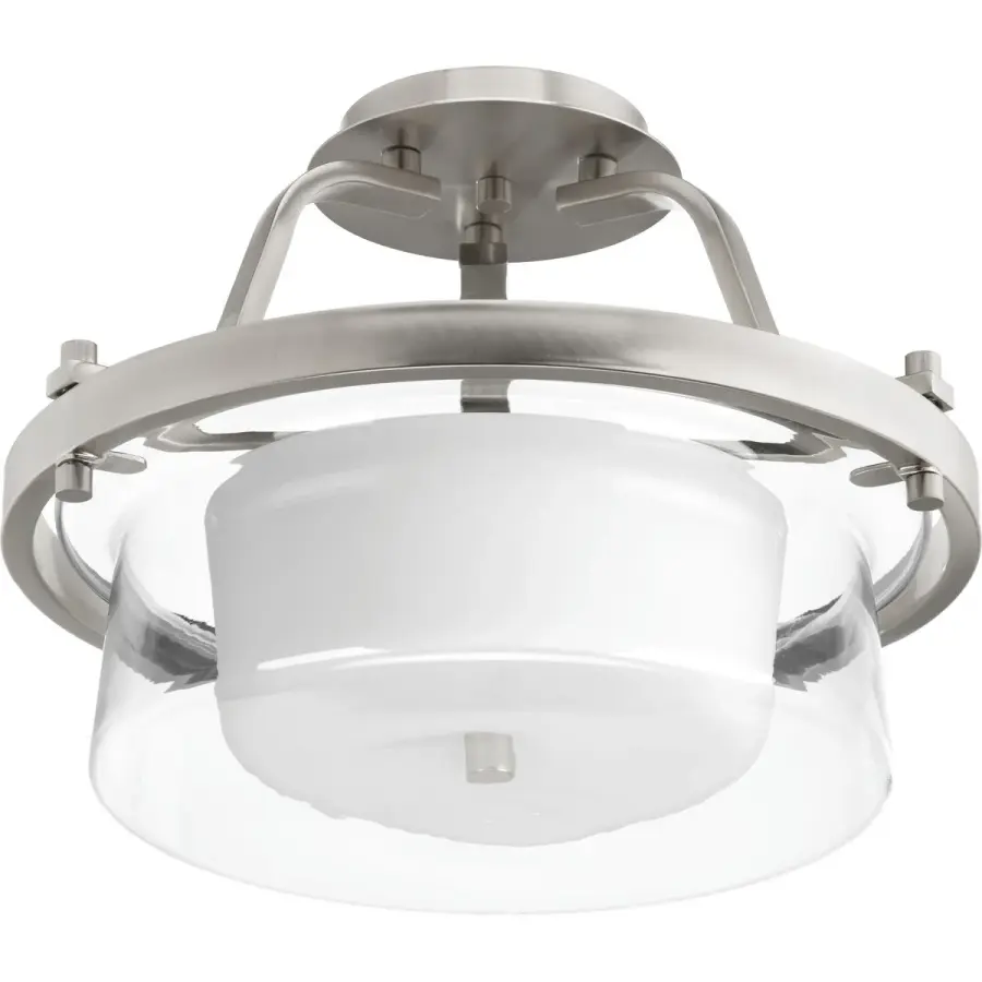 Indulge Collection 15" Two-Light Semi-Flush Mount