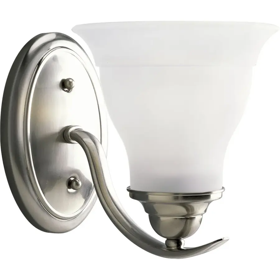 Trinity One-Light Etched Glass Bath Vanity Light - Image 2