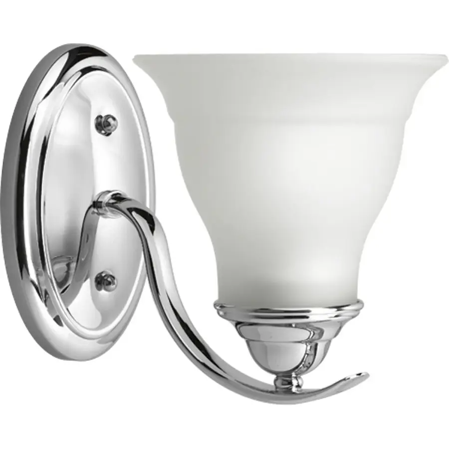 Trinity One-Light Etched Glass Bath Vanity Light - Image 3