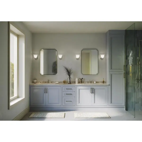 Trinity One-Light Etched Glass Bath Vanity Light - Image 6