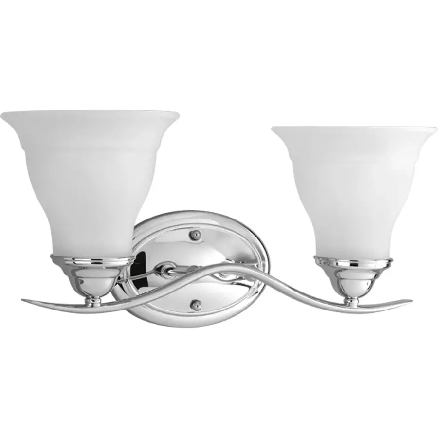 Trinity Two-Light Etched Glass Bath Vanity Light - Image 3