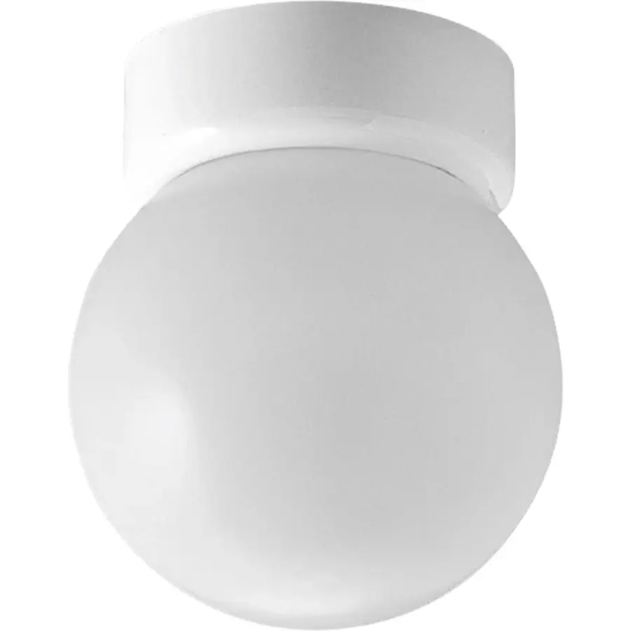 6" Glass Globe Close-to-Ceiling Light