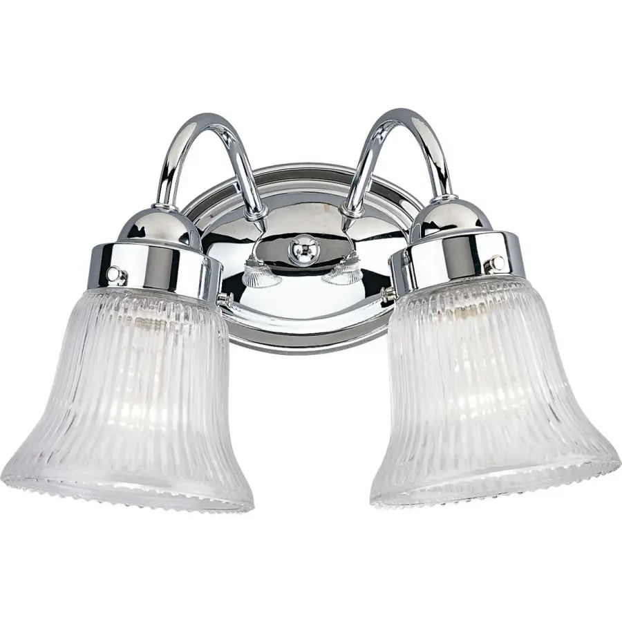 Fluted Glass Two-Light Bath & Vanity - Image 1