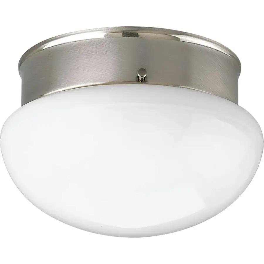 One-Light 7.5" Close-to-Ceiling in Brushed Nickel - Image 1