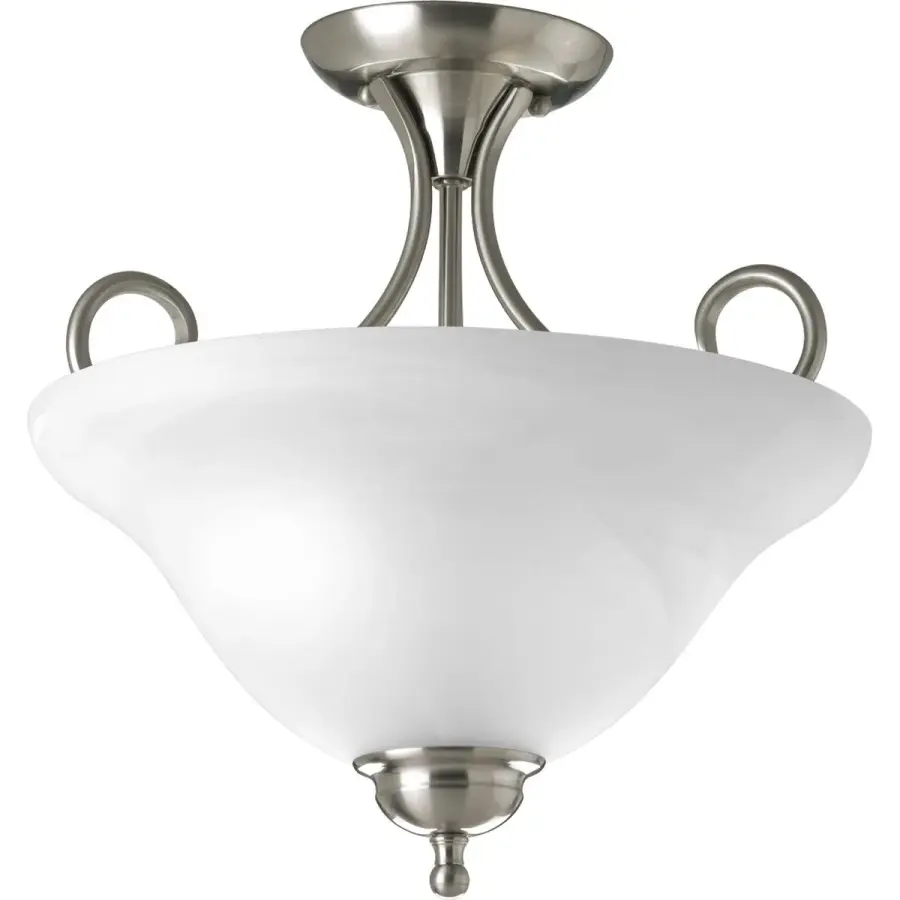 Two-Light 13" Semi-Flush Ceiling Light - Image 1