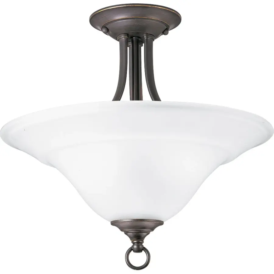 Trinity Collection Two-Light 16" Semi-Flush Ceiling Light - Image 1