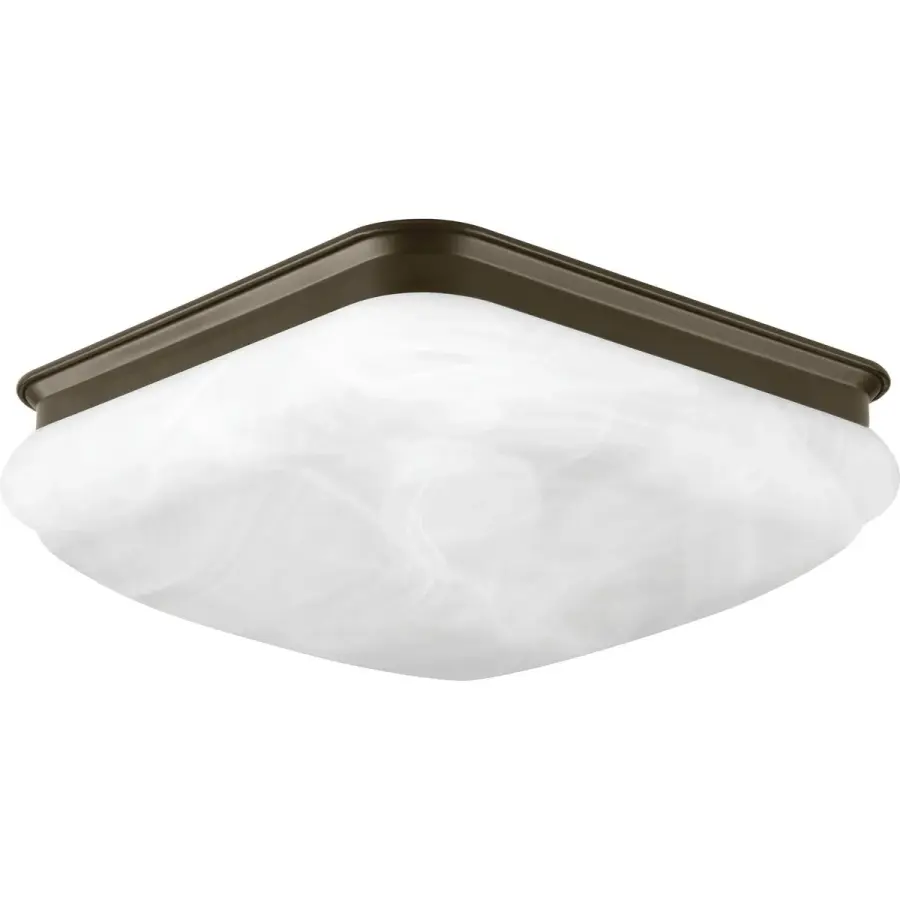 11-3/8" LED Square Glass Flush Mount