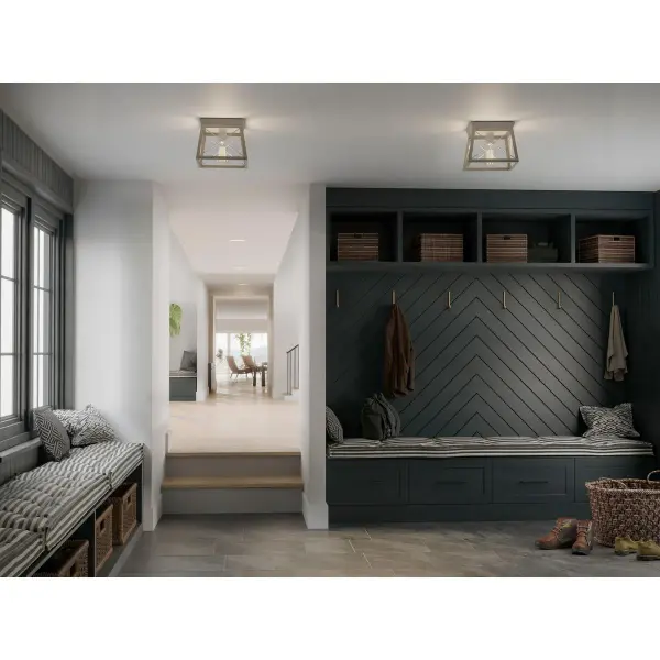 Charming Farmhouse Flush Mount with Coastal Warmth - Image 6