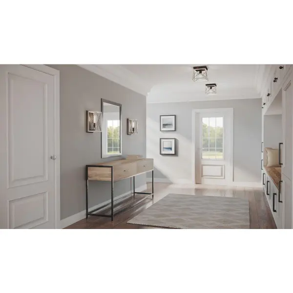 Charming Farmhouse Flush Mount with Coastal Warmth - Image 7