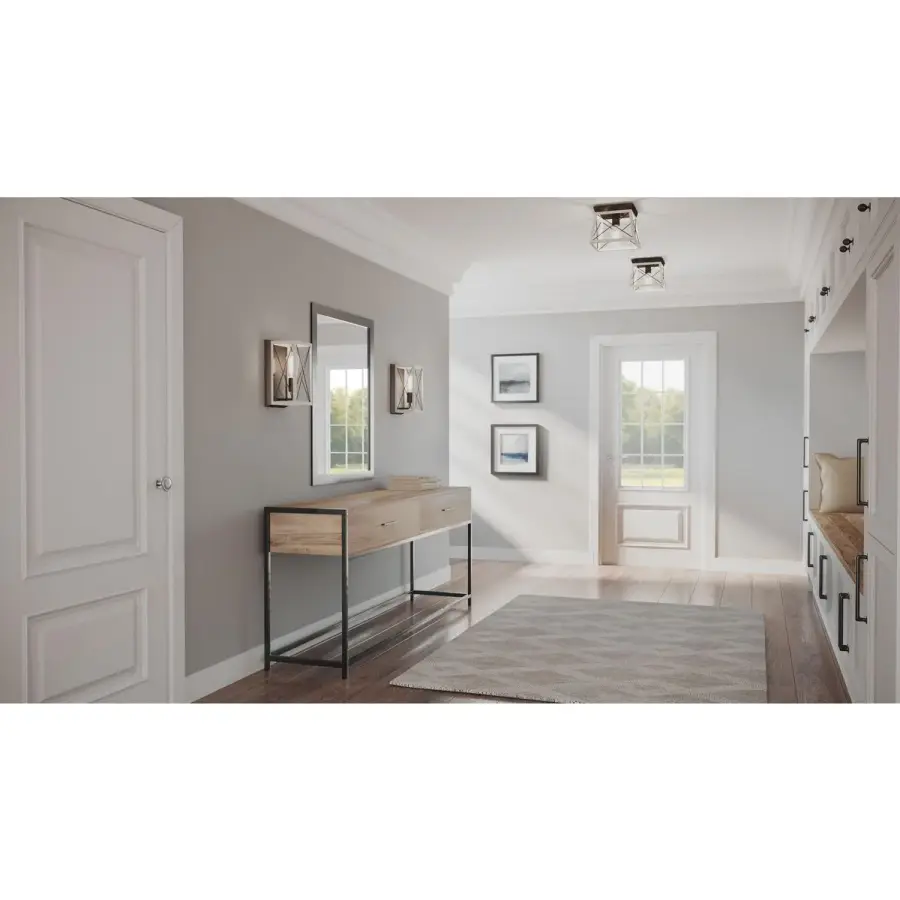 Charming Farmhouse Flush Mount with Coastal Warmth - Image 7