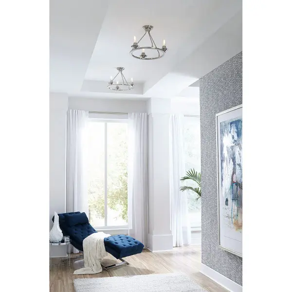 Debut Collection Three-Light Semi-Flush Convertible - Image 4
