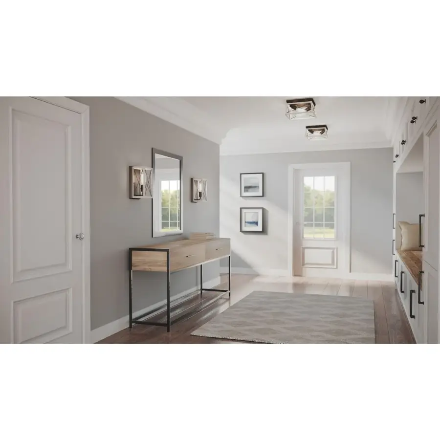 Charming Farmhouse Flush Mount with Coastal Rustic Appeal - Image 8