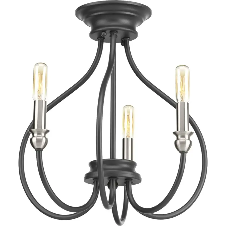 Whisp Three-Light Semi-Flush Convertible