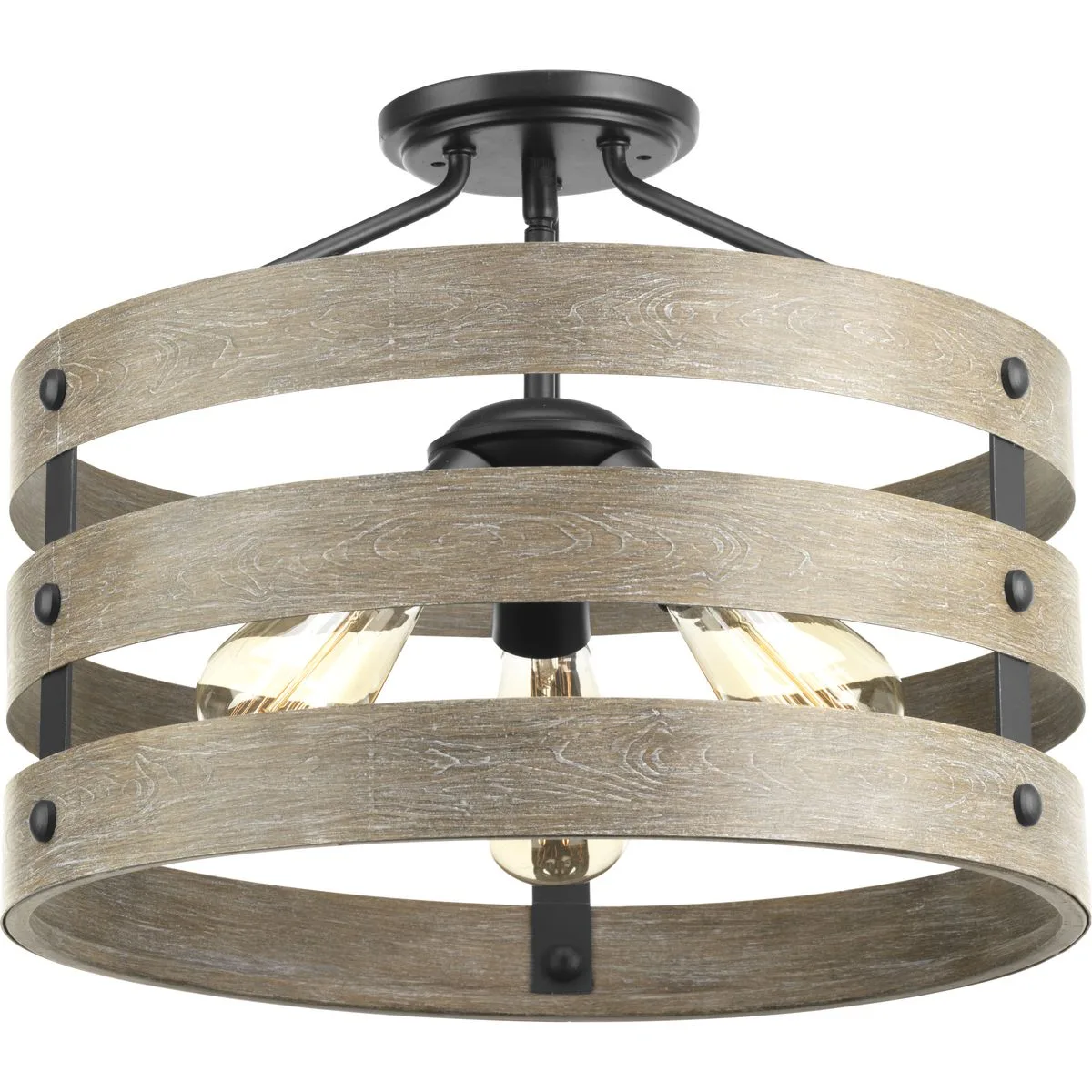 Gulliver Three-Light 17" Semi-Flush Convertible