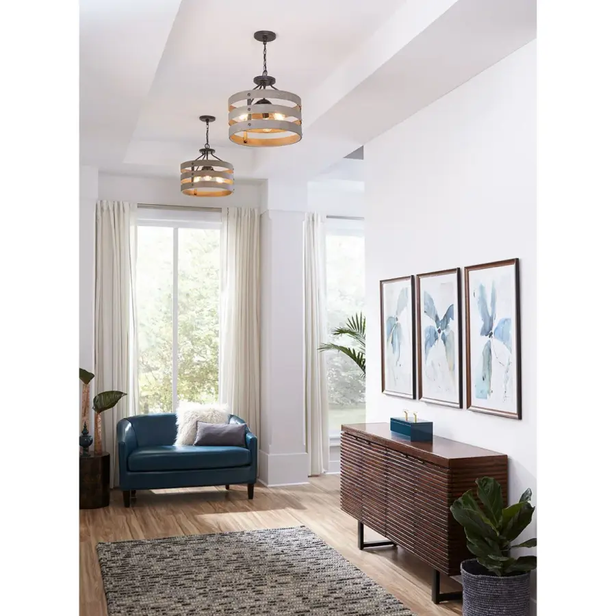 Gulliver Three-Light 17" Semi-Flush Convertible - Image 3