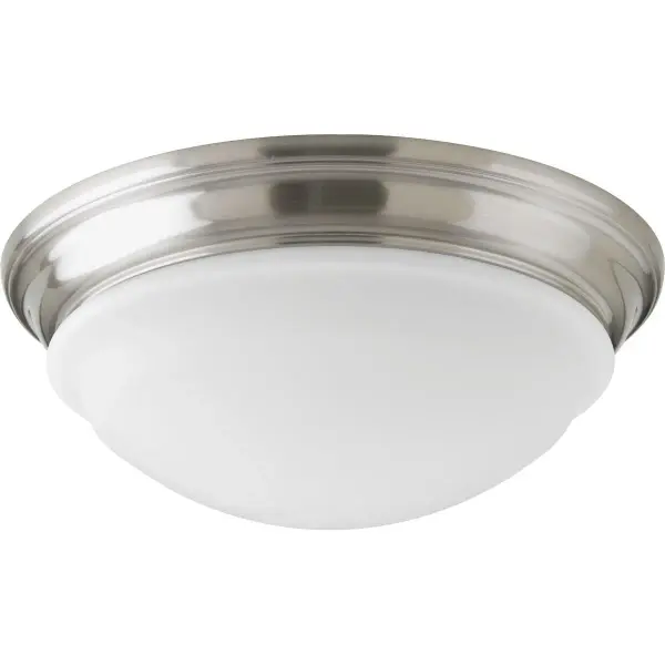 This 12.75" LED flush mount delivers modern style with energy-efficient lighting. Its brushed nickel finish and compact profile make it ideal for bedrooms, hallways, and foyers where ceiling clearance is limited.