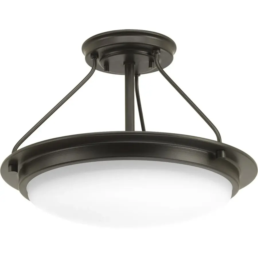 Apogee 15" LED Semi-Flush Convertible